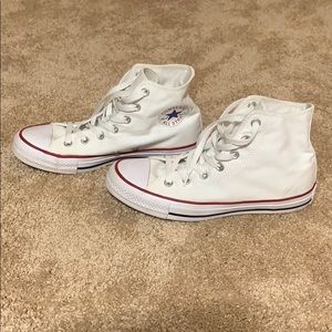 White Hightop Coverse